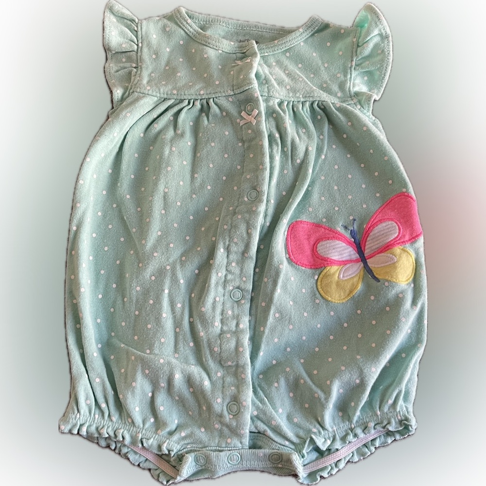 Carters 9M Romper with a butterfly
